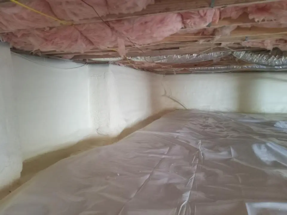 Crawl space encapsulation with closed-cell spray foam for Roof Leak Repair in Elizabethtown